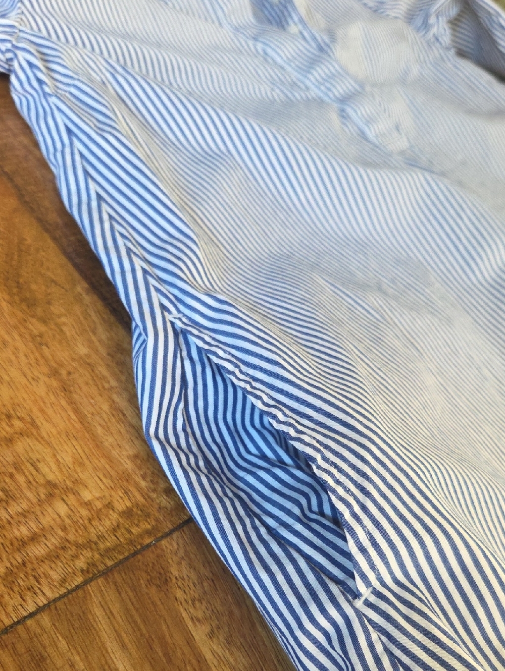 {Old Navy} Cotton Blue and White Striped Shirt Dress Size Small - Picture 8 of 11
